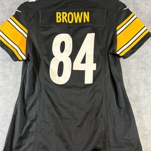 Antonio Brown #84 Pittsburgh Steelers Kids Small Nike NFL On Field Jersey Black